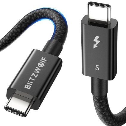 BlitzWolf BW-HDC8 240W kabel USB-C na USB-C, 1,5 m (černý)