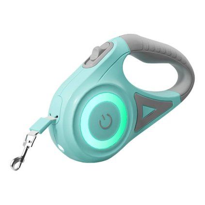 Automatické vodítko pro psy Rojeco LED 5 m (zelené)  Rojeco