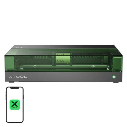 Laserový gravírovací stroj 2 v 1 xTool S1 40W Basic (černý)  XTOOL