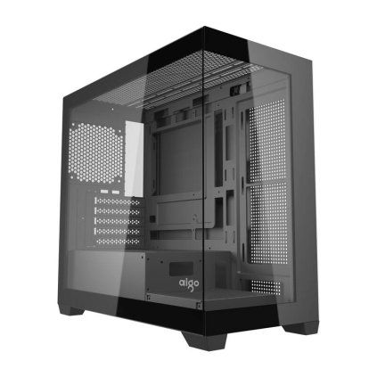 Počítačová skříň Darkflash C218M + 6 ventilátorů ARGB (černé)  DarkFlash