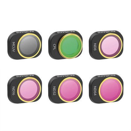 6 filtrů pro objektiv MCUV, CPL, ND8/16/32/64 Sunnylife pro DJI MINI 4 PRO  Sunnylife