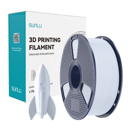 Vysokorychlostní PLA filament Sunlu – bílá  Sunlu