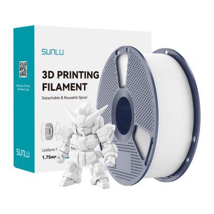 Filament Sunlu PLA+ 2.0 (bílý)  Sunlu
