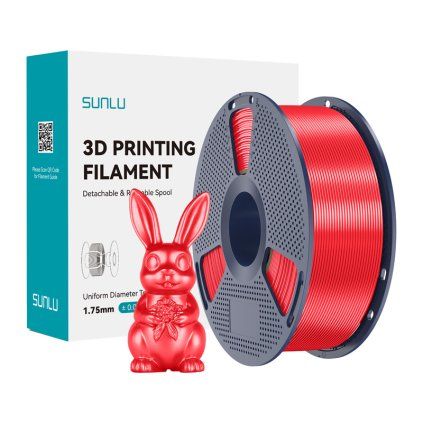 Filament Sunlu PLA+ Silk (červený)  Sunlu