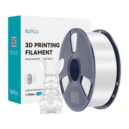 Filament Sunlu PLA+ Silk (bílý)  Sunlu