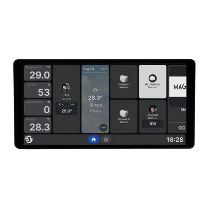 6,95" nástěnný displej Shelly X2i WiFi/BLU ovládací panel (černý)  Shelly
