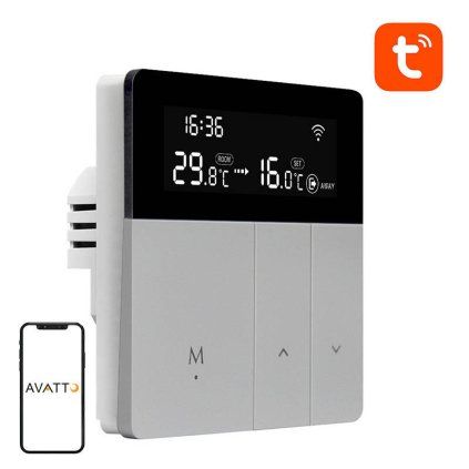 Chytrý termostat pro ohřev vody Avatto WT50 3A Wi-Fi Tuya  AVATTO