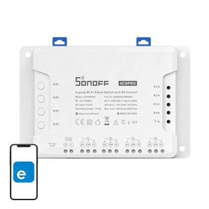 Inteligentní spínač WiFi SONOFF 4CHPROR3  Sonoff