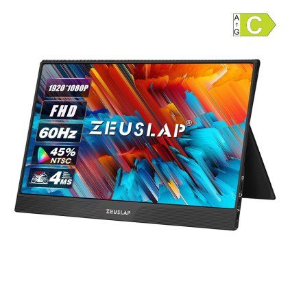 Přenosný monitor ZEUSLAP Z15ST s 15,6palcovým dotykovým displejem  Zeuslap