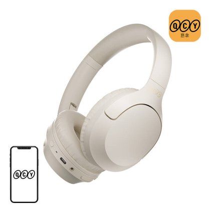 Bezdrátová sluchátka QCY H2 PRO (bílá)  QCY