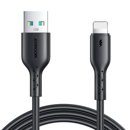 Kabel Flash Charge USB na Lightning Joyroom SA26-AL3/ 3A / 1m (černý)  Joyroom