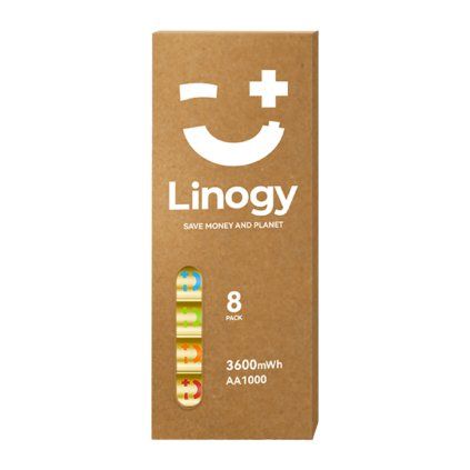 Sada baterií LINOGY AA Li-ion Pro – sada 8 kusů  Linogy