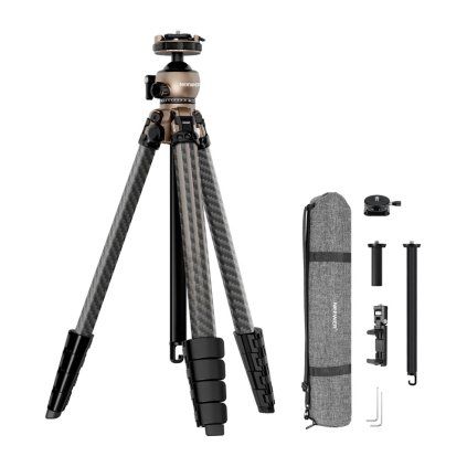 Cestovní stativ Neewer LT35 z uhlíkových vláken s otočným hlavou o 360°  Neewer