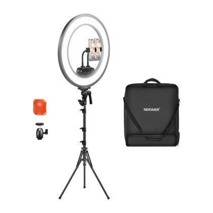 Sada ultratenkého LED kruhového světla Neewer RL45B 45 W, 18″  Neewer