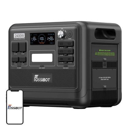 Nabíjecí stanice FOSSIBOT F2400 2400 W (černá)  FOSSIBOT