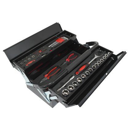 Skříňka nářadí 63 dílů, METAL BOX  Compass