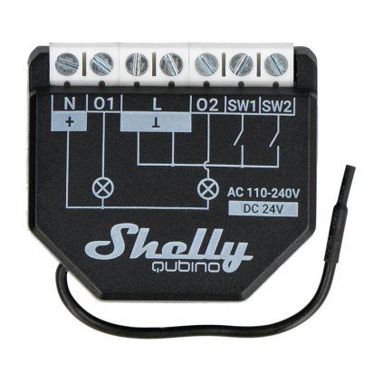 Shelly Qubino Wave2PM Controller, 2-channel, Z-Wave (Power measurement)  Shelly