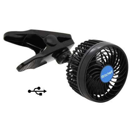 Ventilátor MITCHELL 115mm USB 5V klips  Compass