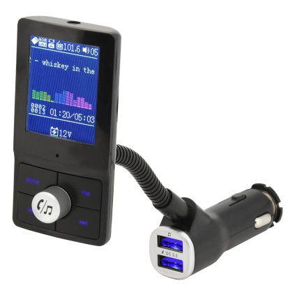 Hands free FM transmitter LCD COLOR  Compass