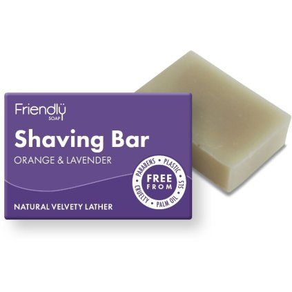 Friendly Soap Přírodní mýdlo na holení pomeranč a levandule 95 g  Friendly Soap