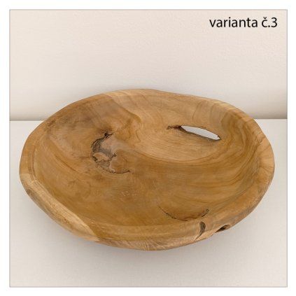 TEAK Talíř průměr 35 cm  Teak