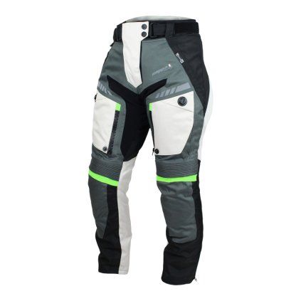 Kalhoty moto dámské FIORANO textilní šedé / bílé M  Cappa Racing