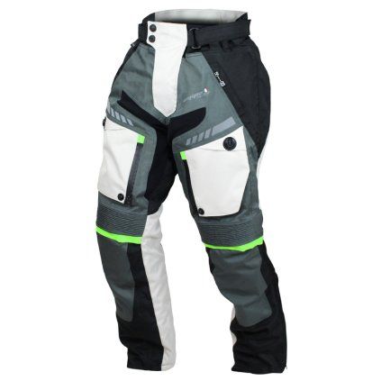Kalhoty moto pánské FIORANO textilní šedé / bílé M  Cappa Racing