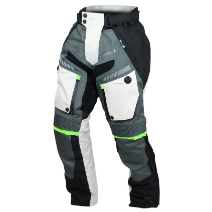 Kalhoty moto pánské FIORANO textilní šedé / bílé 3XL  Cappa Racing
