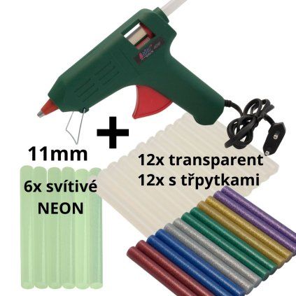 Sada tavná lepící pistole 11mm ASIST AE6L40DN + 30 tavných patron  ASIST
