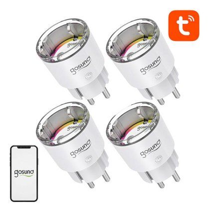 Chytrá zásuvka WiFi Gosund EP2 (4-pack) 10A Tuya