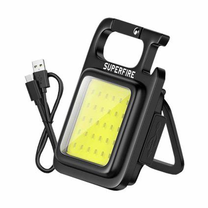 Svítilna Superfire MX16 - 600 lm, 500 mAh, USB-C, 4 režimy
