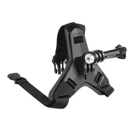 Držák PULUZ na bradový řemínek motocyklové přilby pro akční kamery (včetně X5 / X4, Osmo Action 5 Pro)