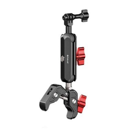 Držák na zpětné zrcátko na motocykl PULUZ pro akční kamery (včetně Osmo Action 5 Pro, Insta360 X5 / X4 / X3)(PU3211)