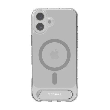 Průhledné pouzdro Torras Pstand Series Case for iPhone 16