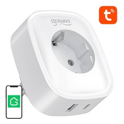Gosund SP6 16A USB-C 20W Tuya chytrý WiFi/Bluetooth socket