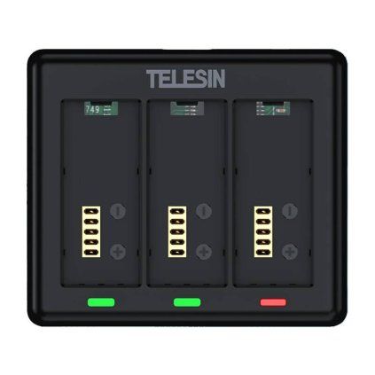 Nabíječka pro 3 baterie pro GoPro HERO 13 Telesin (S0-BCG-12-TGP)