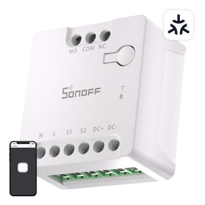 SONOFF MINI-D chytrý WiFi Matter Switch (AC/DC 12-48V, bezdotykový)