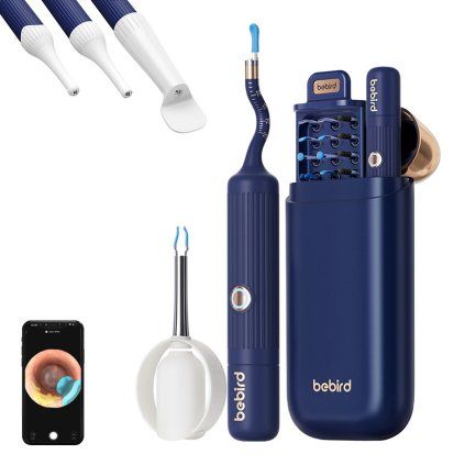 Bebird EarSight Plus otoskop s kamerou na čištění uší (modrý)