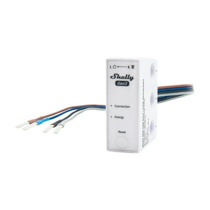 Měřič spotřeby energie Shelly 3EM-63W Gen3 s 1/3 kanálem WiFi (kabelový model)