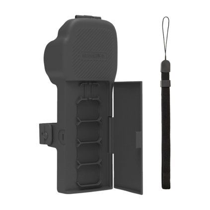 Ochranné pouzdro Sunnylife s popruhem a šňůrkou na krk pro Osmo Pocket 3 (šedé)