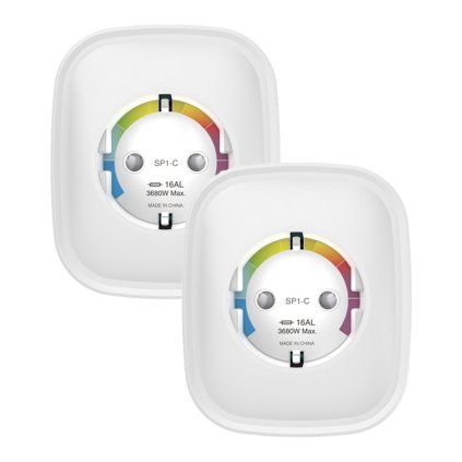 Chytrá zásuvka Gosund SP1-HE WiFi, 2 kusy (HomeKit) (dvojbalení) 16A