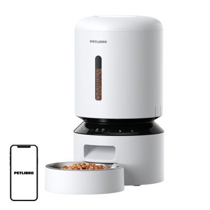 Dávkovač krmiva Petlibro Granary WiFi, 5 l (bílý)