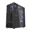 Počítačová skříň Darkflash DK351 + 4 ventilátory (černá)