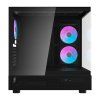 Počítačová skříň Darkflash DPX90 (černá) + 3 ventilátory