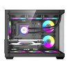 Počítačová skříň DarkFlash B275 PRO (černá) + 6 ventilátorů
