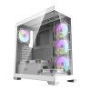 Počítačová skříň Darkflash DS900 (bílá) + 7 ventilátorů ARGB  DarkFlash