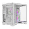 Počítačová skříň Darflash FT418 + 6 ventilátorů aRGB (bílá)  DarkFlash