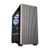 Počítačová skříň Darkflash DS900WS (černá) + 4 ventilátory  DarkFlash