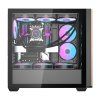 Počítačová skříň Darkflash DS900WS (černá) + 4 ventilátory  DarkFlash