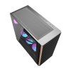 Počítačová skříň Darkflash DS900WS (černá) + 4 ventilátory  DarkFlash